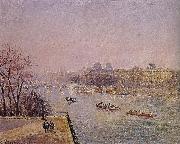Camille Pissarro early in the Louvre painting